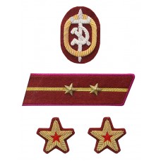 СТАРШИЙ МАЙОР Государственной Безопасности, петлицы и нарукавные знаки, обр. 1935/36 г..